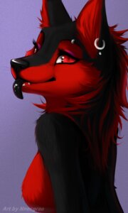 Rating: Questionable Score: 0 Tags: 2013 alternative_fashion anthro black_tongue blep breasts canid canine canis digital_media_(artwork) digital_painting_(artwork) domestic_dog e621 ear_piercing eyelashes fangs female fox husky hybrid looking_at_viewer mammal nnecgrau nordic_sled_dog painting_(artwork) piercing red_eyes signature simple_background smile solo spitz teeth tongue tongue_out watermark whiskers wolf zoe_(nnecgrau) User: bunchy7s