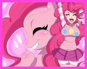 Rating: Safe Score: 0 Tags: 2012 5:4 alternate_species border clothed clothing e621 equid equine eyes_closed female feral friendship_is_magic hair hasbro hi_res horse human humanized mammal my_little_pony navel ninja-8004 pink_border pinkie_pie_(mlp) pony purple_eyes quadruped smile solo User: bunchy7s