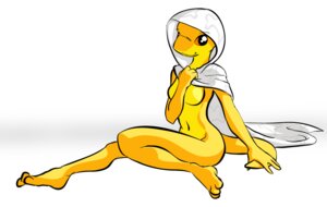 Rating: Questionable Score: 0 Tags: 3_toes amber_eyes amphibian anthro anthrofied barefoot breasts casey_(homestuck) clothing consort_(homestuck) e621 feet female happy homestuck hood kazerad looking_at_viewer mostly_nude ms_paint_adventures non-mammal_breasts robe salamander salamander_(homestuck) simple_background solo tail toes yellow_body User: bunchy7s