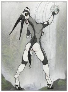Rating: Questionable Score: 0 Tags: 2011 antelope anthro bathing biped border bovid breasts butt digital_media_(artwork) e621 ecmajor female fur grazing_antelope grey_body grey_fur hooves horn looking_at_viewer looking_back mammal nipples nude oryx rear_view side_boob solo spread_legs spreading standing tail traditional_media_(artwork) water waterfall white_border User: bunchy7s