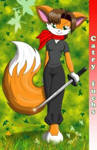 Rating: Questionable Score: 0 Tags: anthro biped breasts canid canine catry_fuchs digital_media_(artwork) dipstick_tail e621 female fox fur grass green_eyes hair hi_res holding_melee_weapon holding_object holding_sword holding_weapon jamesfoxbr looking_at_viewer mammal markings melee_weapon ninja orange_body orange_fur plant scarf short_hair simple_background solo standing sword tail tail_markings warrior weapon User: bunchy7s