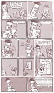 Rating: Safe Score: 0 Tags: binary_code card comic dialogue duo e621 english_text female heart_symbol holding_card holding_object holiday_card holidays human kc_green machine mammal monochrome not_furry parody robot text valentine's_day valentine's_day_card window User: bunchy7s