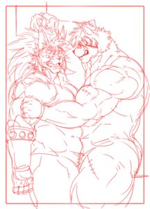 Rating: Explicit Score: 0 Tags: against_surface against_wall anthro anthro_on_anthro biceps big_muscles dandoo dard drakuun duo e621 felid fur lion male male/male mammal markings muscular muscular_male nipples nude pantherine pecs scar tiger User: bunchy7s