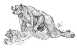 Rating: Explicit Score: 0 Tags: 16:10 2009 ambiguous_gender anatomically_correct anatomically_correct_genitalia anatomically_correct_penis animal_genitalia animal_penis anthro balls bear blotch claws cougar duo e621 erection felid feline genitals greyscale long_tail male male/ambiguous mammal monochrome penis scratches_volume_3 simple_background tail traditional_media_(artwork) ursine_penis whiskers white_background widescreen User: bunchy7s