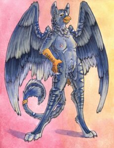 Rating: Questionable Score: 0 Tags: anthro avian beak biped breasts e621 feathered_wings feathers female gryphon mythological_avian mythological_creature mythology nipples non-mammal_breasts non-mammal_nipples nude ruaidri solo standing tail wings User: bunchy7s