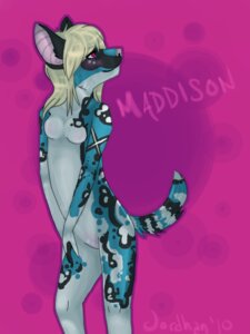 Rating: Questionable Score: 0 Tags: 3:4 african_wild_dog anthro blonde_hair blue_body blue_fur breasts canid canine catfarts e621 female fur hair maddison mammal nude pinup pose red_eyes solo tail traditional_media_(artwork) User: bunchy7s