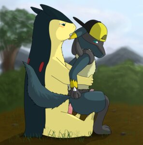 Rating: Explicit Score: 0 Tags: anthro canine everydaydolphin furry lucario male male_only mustelid nintendo pokemon pokemon_(species) rule34 straight_hair typhlosion User: bunchy7s