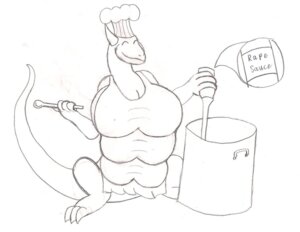 Rating: Questionable Score: 0 Tags: 2012 6_breasts aria_goldenheart big_breasts breasts chef cooking dragon dragon-heart e621 english_text female happy hi_res huge_breasts monochrome multi_breast mythological_creature mythological_scalie mythology non-mammal_breasts scalie solo tail text traditional_media_(artwork) User: bunchy7s