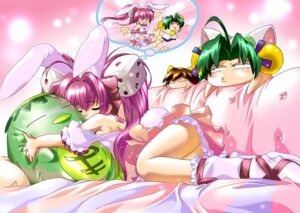 Rating: Explicit Score: 0 Tags: 1girls 3girls animal_ears bunny_ears co2a dejiko di_gi_charat dice female human light-skinned_female light_skin long_hair pink_hair puchiko rule34 skirt thought_bubble twintails usada_hikaru User: bunchy7s