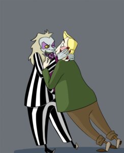 Rating: Explicit Score: 0 Tags: beetlejuice beetlejuice_(character) blonde_hair blush charles_deetz light_skin male mp3tape rule34 simple_background User: bunchy7s
