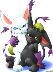 Rating: Explicit Score: 0 Tags: 2003 amber_eyes anthro bandai_namco black_body black_fur blackgatomon blue_eyes breasts clothing digimon digimon_(species) duo e621 ear_tuft felid female fur gatomon genitals gloves handwear hi_res karabiner looking_at_viewer mammal paw_gloves raised_tail sitting small_breasts tail tongue tuft vulva whiskers white_body white_fur User: bunchy7s
