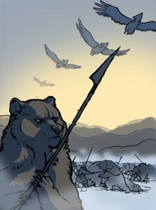 Rating: Questionable Score: 0 Tags: ambiguous_gender bear black_body black_fur domestic_pig e621 feathered_wings feathers feral flying_pig fur group human louvelex mammal melee_weapon military polearm soldier solo_focus spear suid suine sus_(pig) warrior weapon wings User: bunchy7s