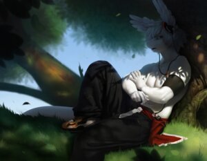 Rating: Safe Score: 0 Tags: anthro biceps blue_eyes bottomwear clothed clothing crossed_arms detailed_background e621 electronics feathers footwear forest frown fur grass hair headphones jewelry looking_at_viewer male muscular muscular_male nature necklace open_mouth outside pants pecs plant portable_music_player pose shoes short_hair sitting solo tail teeth topless tree vein veramundis white_body white_fur white_hair User: bunchy7s