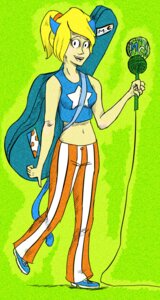 Rating: Safe Score: 0 Tags: animal_humanoid blonde_hair cat_humanoid cat_tail clothed clothing e621 felid felid_humanoid feline feline_humanoid female hair humanoid katy_kat looking_at_viewer mammal mammal_humanoid midriff parappa_the_rapper rambobu smile solo sony_corporation sony_interactive_entertainment standing star tail um_jammer_lammy User: bunchy7s