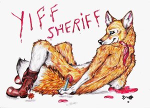 Rating: Safe Score: 0 Tags: anthro boots brush canid canine clothing cowboy e621 footwear fox looking_at_viewer male mammal paint paintbrush pencil_(object) scarf sheriff shoes smile solo tail zairahusky User: bunchy7s