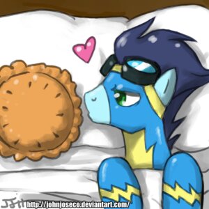 Rating: Safe Score: 0 Tags: 1:1 2011 bed bedding bedding_background blue_hair bodysuit clothing dessert e621 equid equine eyewear feral food friendship_is_magic furniture goggles green_eyes hair hasbro heart_symbol horse john_joseco lying male mammal my_little_pony on_back pastry pie pillow pony skinsuit soarin_(mlp) solo tight_clothing toony wonderbolts_(mlp) User: bunchy7s