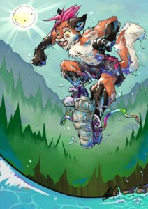 Rating: Safe Score: 0 Tags: 2007 action_pose anthro biped canid canine carnival_(artist) detailed detailed_background e621 fox gloves_(marking) jumping male mammal markings pose sneaka_foux solo tail toony User: bunchy7s