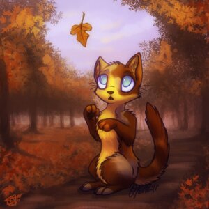 Rating: Safe Score: 0 Tags: 1:1 2011 ambiguous_gender autumn detailed_background domestic_cat e621 felid feline felis feral leaf mammal merystic nature outside plant scenery sky solo tail thevale tree wood User: bunchy7s