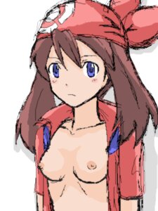 Rating: Explicit Score: 0 Tags: bandana beige_skin blue_eyes breasts brown_hair clothes color female female_only front_view hair human human_only may_(pokemon) no_bra open_clothes open_shirt pokemon red_bandana rule34 sketch solo straight_hair tagme User: bunchy7s