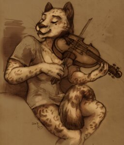 Rating: Safe Score: 0 Tags: bow_(stringed_instrument) bowed_string_instrument clothing e621 eyes_closed felid female harag holding_object jaguar mammal monochrome music musical_instrument pantherine performance playing_music playing_violin sepia shaksaag shirt solo string_instrument tail topwear violin whiskers User: bunchy7s Rating: Safe Score: 0 Tags: bow_(stringed_instrument) bowed_string_instrument clothing e621 eyes_closed felid female harag holding_object jaguar mammal monochrome music musical_instrument pantherine performance playing_music playing_violin sepia shaksaag shirt solo string_instrument tail topwear violin whiskers User: bunchy7s