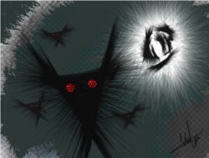 Rating: Safe Score: 0 Tags: 2013 abstract_background ambiguous_gender black_body checkered checkered_background compound_eyes demon e621 feathers flying low_res mikaello monster not_furry pattern_background red_eyes signature simple_background solo soul sun teal_background User: bunchy7s