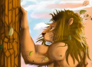 Rating: Safe Score: 0 Tags: anthro day e621 felid frown fur hair leaf lion male mammal mane muscular muscular_anthro muscular_male orange_body orange_eyes orange_fur outside pantherine plant raivenderouthelion sad side_view sky solo tree whiskers wood User: bunchy7s
