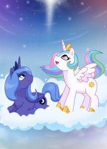 Rating: Safe Score: 0 Tags: blue_body blue_feathers blue_hair clothing crown cutie_mark detailed_background duo e621 equid equine feathered_wings feathers female feral footwear friendship_is_magic hair hasbro headgear hi_res horn horse madmax mammal mostly_nude multicolored_hair my_little_pony mythological_creature mythological_equine mythology pony princess_celestia_(mlp) princess_luna_(mlp) rainbow_hair shoes tail toony white_body white_feathers winged_unicorn wings young User: bunchy7s
