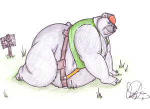 Rating: Safe Score: 0 Tags: 11:8 al_(dirtymutt) all_fours bear belt bottomless clothed clothing dirtymutt e621 hat headgear headwear male mammal obese obese_male open_clothing open_shirt open_topwear overweight overweight_male shirt solo tool_belt topwear vest worker User: bunchy7s