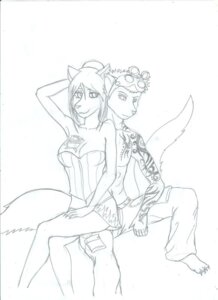 Rating: Safe Score: 0 Tags: anthro black_and_white bottomwear breasts canid canine cleavage clothed clothing corset duo e621 eyewear female goggles jesarya lingerie male mammal monochrome romantic romantic_couple simple_background skirt tail tattoo tattooz topwear unknown_artist User: bunchy7s