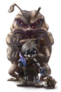 Rating: Safe Score: 0 Tags: 2010 2:3 anthro arthropod beetle blue_eyes canid canine canis clothing duo_focus e621 footwear group hair insect male mammal melee_weapon multi_eye red_eyes shoes short_hair silverfox5213 simple_background standing sword tail weapon white_background white_hair wolf User: bunchy7s