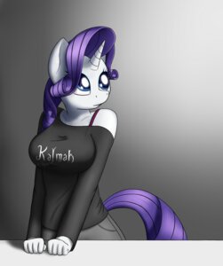 Rating: Safe Score: 0 Tags: absurd_res anthro anthrofied biped blue_eyes breasts clothing devs-iratvs e621 equid equine female friendship_is_magic hair hasbro hi_res horn looking_up mammal my_little_pony mythological_creature mythological_equine mythology purple_hair rarity_(mlp) shirt solo standing topwear unicorn User: bunchy7s