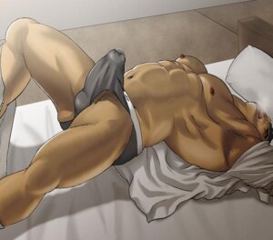 Rating: Explicit Score: 0 Tags: 1boy adult_boy armpit_hair bara bed cum cum_stain cum_through_underwear erection male male_only mizuki_gai muscles muscular orgasm penis rule34 solo solo_male underwear undressing User: bunchy7s