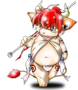 Rating: Safe Score: 0 Tags: 4_fingers 4_toes anthro asian_clothing barefoot belly big_head blue_eyes bovid bovine bracelet chibineco clothed clothing e621 east_asian_clothing feet fingers front_view fundoshi fur hair holding_object holding_weapon horn japanese_clothing jewelry looking_aside male mammal mouth_coming_off_face nipples orange_body orange_fur overweight overweight_male red_hair short_hair simple_background skimpy solo source_request tail tail_tuft toes toony tuft underwear walking weapon white_background yin_yang young young_anthro young_male User: bunchy7s