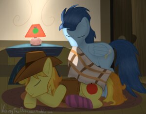 Rating: Safe Score: 0 Tags: blue_body blue_feathers braeburn_(mlp) clothing cutie_mark detailed_background duo e621 earth_pony equid equine feathered_wings feathers feral footwear friendship_is_magic hasbro horse inside kaczy legwear male mammal my_little_pony mythological_creature mythological_equine mythology pegasus pony quadruped soarin_(mlp) socks tail wings wonderbolts_(mlp) User: bunchy7s