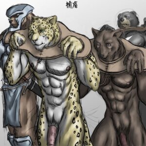 Rating: Explicit Score: 0 Tags: 1:1 5_fingers abs anthro arm_spreader armor bdsm bear black_body black_fur bomb_(artist) bondage bottomwear bound breastplate brown_body brown_fur canid canine clothed clothed/nude clothed_anthro clothed_male clothing e621 exposed felid fingers flaccid front_view frown fur genitals green_eyes group headgear helmet leopard leopard_spots loincloth male mammal markings melee_weapon multicolored_body multicolored_fur nipples nude nude_anthro nude_male pantherine penis restraints rope simple_background slave snout spots spotted_body spotted_fur spreader_bar stocks sword tan_nipples walking weapon white_background white_body white_fur yellow_body yellow_fur yoke_(restraint) User: bunchy7s