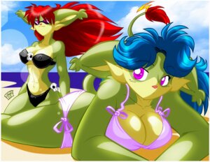 Rating: Questionable Score: 0 Tags: 2007 anthro beach big_breasts bikini bikini_bottom bikini_top black_bikini_bottom black_bikini_top black_clothing black_swimwear blue_hair bone breasts chalo clothed clothing cloud din_(chalo) duo e621 eyewear female fur green_body green_fur hair huge_breasts imp jin_(chalo) las_lindas looking_back mammal multicolored_body multicolored_fur outside pink_bikini_bottom pink_bikini_top pink_clothing pink_swimwear pose purple_eyes red_hair seaside shoulder-tie_bikini shoulder-tie_clothing shoulder-tie_swimwear sibling_(lore) side-tie_bikini side-tie_clothing side-tie_swimwear sister_(lore) sisters_(lore) skimpy skull sky strapless_bikini strapless_clothing strapless_swimwear string_bikini sunglasses swimwear tail tied_bikini tight_clothing twins_(lore) two-piece_swimsuit two_tone_body two_tone_fur User: bunchy7s