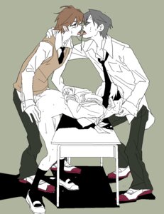 Rating: Explicit Score: 0 Tags: 1girls 2boys bi_domination bisexual bisexual_male black_hair black_legwear black_socks blindfold bondage bottomless bound_wrists breasts brown_hair clothes copyright_request desk fellatio female femsub footwear gangbang gay group_sex hands_tied highres kissing knee_socks kneehighs kneesocks makuro male maledom men_kissing mmf_threesome monochrome multiple_boys multiple_doms multiple_males necktie nipples oral penetration penis rule34 saliva school_uniform sex shoes sketch socks spitroast straight sweat sweater_vest threesome tied_up tongue two_doms_one_sub uwabaki yaoi User: bunchy7s