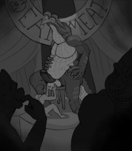 Rating: Explicit Score: 0 Tags: alligator alligatorid anthro ape balls banner being_watched belly big_balls body_in_mouth canid canine canis claws crocodilian curtains detailed_background digital_media_(artwork) e621 erection finalroar fondling genitals group haitious haplorhine human human_prey humanoid_genitalia humanoid_penis interspecies larger_male looking_at_another male male/male mammal monochrome muscular nude open_mouth pecs penis primate public reptile ring scalie sitting size_difference smaller_male spread_legs spreading stage teeth toe_claws tongue vein veiny_penis vore wolf User: bunchy7s