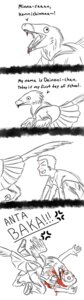 Rating: Questionable Score: 0 Tags: accessory angry better_version_at_source bite blood blush bodily_fluids bottomwear claws clothed clothed_feral clothing comic dainoni-chan death deinonychus dialogue dinosaur dromaeosaurid e621 english_text feathers female feral footwear gore hi_res human japan japanese japanese_text male mammal monochrome necktie nosebleed prehistoric_species pupils reptile saurischian scalie school_uniform shirt shoes simple_background skirt slit_pupils tail talking_feral teeth text theropod topwear uniform unknown_artist upskirt velociraptor white_background User: bunchy7s