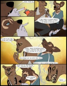 Rating: Safe Score: 0 Tags: 2013 african_wild_dog anthro black_border blue_eyes border canid canine clothing comic dialogue digital_media_(artwork) drugs duo e621 english_text euplerid eyebrows facial_piercing fangs fossa james_(sayuncle) javier_(sayuncle) lighter male mammal marijuana markings multiple_scenes open_mouth open_smile piercing sayuncle shirt sitting smile smoke smoking speech_bubble tank_top teeth text topwear whiskers yellow_eyes User: bunchy7s