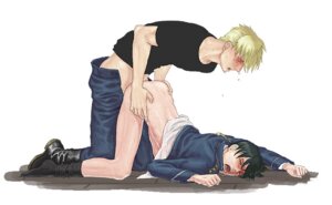 Rating: Explicit Score: 0 Tags: 2boys anal artist_request blush boots bottomless clothed doggy_style drool footwear fullmetal_alchemist gay human jean_havoc male male/male male_only multiple_boys multiple_males partially_clothed roy_mustang rule34 saliva scream socks sweat tears top-down_bottom-up uniform yaoi User: bunchy7s