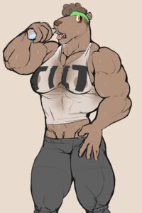 Rating: Questionable Score: 0 Tags: accessory anthro areola biceps big_breasts big_chest big_muscles biped bodily_fluids breasts broad_shoulders clothing e621 felid female headband lion mammal midriff muscular muscular_anthro muscular_female nipple_outline open_mouth pantherine pecs ritts rochelle_barnette solo standing sweat tomboy tongue tongue_out translucent translucent_clothing User: bunchy7s