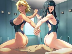 Rating: Explicit Score: 0 Tags: 1boy 2girls ass black_hair blonde_hair breasts censored cfnm clothed_female_nude_male competition_swimsuit cowgirl_position facesitting female femdom game_cg hime_cut kikutei_nanno large_breasts legs locker_room male minamoto_sono nude one-piece one-piece_swimsuit one-piece_thong pussy reverse_spitroast rule34 sex shiruzaru sitting sitting_on_person source_request swimsuit teamwork tokunou_shirumamire! vaginal_penetration wedgie User: bunchy7s