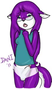 Rating: Explicit Score: 0 Tags: anthro balls biped blush clothing dani_(daniruu) daniruu e621 ear_piercing erection eyewear felid fur genitals glasses gynomorph hair hi_res humanoid_genitalia humanoid_penis intersex long_hair long_tail mammal panties penis piercing purple_body purple_fur purple_hair shirt simple_background solo surprised tail tank_top topwear underwear white_background User: bunchy7s