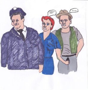 Rating: Explicit Score: 0 Tags: 1girls 2boys alice alice_kramden black_hair blue_eyes brown_eyes brown_hair cheating_husband cheating_wife ed_norton female hair hand_in_pants holding_penis honeymooners human male norton pants_open penis ralph ralph_kramden red red_hair rule34 vest User: bunchy7s