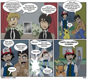 Rating: Safe Score: 0 Tags: 2008 ambiguous_gender ash's_pikachu ash_ketchum bodily_fluids building clothing comic crying dialogue e621 english_text evolution_(transformation) evolutionary_stone flower funeral fur generation_1_pokemon halloween hat headgear headwear holiday_message holidays house human humor male mammal nintendo pikachu plant pokemon pokemon_(species) pokemon_speak pokemon_trainer prank profanity raichu rodent tail tears text thunder_stone transformation unknown_artist yellow_body yellow_fur User: bunchy7s