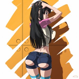 Rating: Questionable Score: 0 Tags: adjusting_hair ass ass_hanging_out ass_hanging_out_of_shorts back black_hair breasts denim denim_shorts erect_nipples female female_only hands_on_head hi_res high_resolution highres huge_breasts human human_only impossible_clothing k-on! large_breasts long_hair looking_at_viewer looking_back mio_akiyama_(k-on!) nipples pose posing purple_eyes rule34 short_shorts shorts skinny solo striped striped_legwear striped_thighhighs suna thighhighs torn_clothes torn_shorts very_long_hair User: bunchy7s
