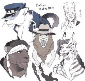 Rating: Safe Score: 0 Tags: alternate_species anthro bodily_fluids chain cherry clothing domestic_cat e621 felid feline felis food fruit furrification grandchild_(lore) grandfather_(lore) grandfather_and_grandchild_(lore) grandfather_and_grandson_(lore) grandparent_(lore) grandparent_and_grandchild_(lore) grandson_(lore) human iggy_(jjba) japanese_text jean_pierre_polnareff jojo's_bizarre_adventure joseph_joestar jotaro's_hat jotaro_kujo lion lynx male mammal muhammad_avdol noriaki_kakyoin pantherine piercing plant scar simple_background stardust_crusaders tears text さいのすけ User: bunchy7s