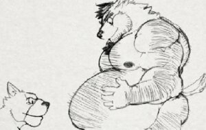Rating: Explicit Score: 0 Tags: 2d_animation animated animated_gif anthro beard belly biceps big_penis black_nipples black_nose bouncing bouncing_belly butch_(cursedmarked) canid canine canis domestic_dog duo e621 facial_hair flaccid foreskin frame_by_frame fur genitals graphite_(artwork) hairy komboochie low_res male male/male mammal monochrome musclegut muscular muscular_male nipples nude overweight overweight_male pecs penis pubes short_playtime teeth traditional_media_(artwork) waffle_(ashwaffles) wolf User: bunchy7s