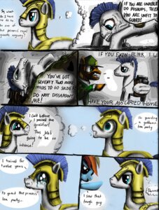 Rating: Safe Score: 0 Tags: 2011 blue_body blue_feathers blue_fur blue_hair bluehaakon comic dialogue e621 english_text equid equine feathered_wings feathers female feral friendship_is_magic fur group hair hasbro hi_res lordgood male mammal multicolored_hair my_little_pony mythological_creature mythological_equine mythology pegasus rainbow_dash_(mlp) rainbow_hair royal_guard_(mlp) solo_focus text training white_body white_feathers wings User: bunchy7s